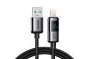 USB kaapelit - Joyroom S-A16 Pro Prism Series 3A USB-A - Lightning Cable with Display 1.2m - Black - S-A16 PRO_AL