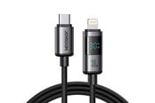 USB kaapelit - Joyroom S-A16 Pro Prism Series 30W USB-C - Lightning Cable with Display 1.2m - Black - S-A16 PRO_CL