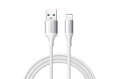 USB kaapelit - Joyroom S-A28 Flash Series 3A USB-A - Lightning cable 1m - white - S-A28_ALW1