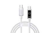 USB kaapelit - Joyroom S-A55 StarFlight 100W USB-C - USB-C Cable 1.2m - White - S-A55 C-C 100W 1.2 white