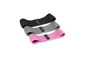 Urheilu & Fitness - Wozinsky 3x Fabric Resistance Mini Band Set for Yoga Fitness CrossFit Exercises (WFB-01) - 5907769300813
