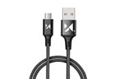 USB kaapelit - Wozinsky cable USB - microUSB 2.4A 1m black (WUC-M1B) - 5907769301148