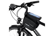 Puhelin - Kannet ja kotelot - Wozinsky bicycle frame bag waterproof phone case 1.5l black (WBB26BK) - 5907769301452