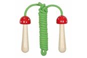 Ulkoleikit - Goki Skipping Rope Wooden Handles Mushroom - 63862
