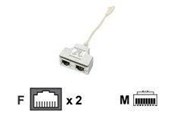 Verkkokaapelit - EFB NORDIC EFB-Elektronik T-Adapter - network splitter - 15 cm - 0.1m - K5123.015