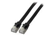 Verkkokaapelit - EFB NORDIC EFB-Elektronik patch cable - 25 cm - black - Musta - 0.25m - K5545SW.0,25