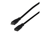USB kaapelit - EFB NORDIC EFB-Elektronik - USB-C extension cable - 24 pin USB-C to 24 pin USB-C - 1 m - EBUSBC-USBC10GE.1