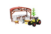 Leikkisetit - Toi-Toys - Ackers Ville Horse Stable with Tractor Light and Sound Playset 14pcs. - 28119A