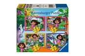 Palapelit - Ravensburger - Dora the Explorer Jigsaw Puzzle: Join the Adventure! - 4 Puzzles - 120042044