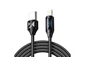 USB kaapelit - Wozinsky WUCLC2 Lightning - USB-C 36W 480Mb/s cable 2m with display - black - 5907769308482