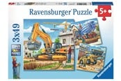Palapelit - Ravensburger Large Construction Vehicles 3x49st. - 092260