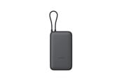 Powerbank - Xiaomi Power Bank 20000 (Integrated Cable) - Dark Grey Powerbank - Harmaa - 20000 mAh - BHR9740GL