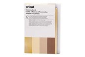 Tarratulostin - Cricut Neutrals Sampler - cutaway card set - grey white khaki cream holographic gold - 2009486