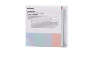 Tarratulostin - Cricut Pastel Sampler - cutaway card set - white powder blue tulip whispering blue silver matte holographic - 2009484