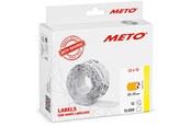 Paperit, valokuvapaperit ja tarrat - METO Price labels 22x12 flour orange 12 rls/1000 - 30008319