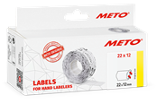 Paperit, valokuvapaperit ja tarrat - METO Price labels 22x12 white 6 rls/1000 - 9506155