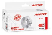 Paperit, valokuvapaperit ja tarrat - METO Price labels 26x12 flour red 6 rls/1000 - 9506165