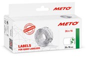 Paperit, valokuvapaperit ja tarrat - METO Price labels 26x16 white remov.6 rls/1000 - 9506166
