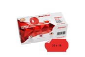 Paperit, valokuvapaperit ja tarrat - METO Price labels 26x16 flour red remov.6 rls/1000 - 9506168