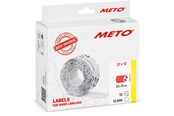 Paperit, valokuvapaperit ja tarrat - METO Price labels 22x12 flour red 12 rls/1000 - 30007322