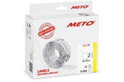 Paperit, valokuvapaperit ja tarrat - METO Price labels 22x12 white remov.12 rls/1000 - 30007325