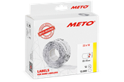 Paperit, valokuvapaperit ja tarrat - METO Price labels 22x12 white 12 rls/1000 - 30007327
