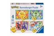 Palapelit - Ravensburger Pokémon Puzzle - 4 Puzzles Lattia - 120040262