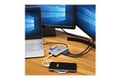Telakointiasemat - Tripp Lite Eaton  Series USB-C Dock Dual Display - 4K 60 Hz HDMI USB 3.2 Gen 1 USB-A Hub GbE Memory Card 100W PD Charging Gray - U442-DOCK8G-GG