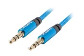 Audiokaapelit - Lanberg Premium audio cable - 3 m - CA-MJMJ-10CU-0030-BL