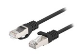 Verkkokaapelit - Lanberg patch cable - 3 m - black RAL 9004 - Musta - 3m - PCF6-20CC-0300-BK
