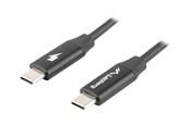 USB kaapelit - Lanberg - USB-C cable - USB-C to USB-C - 1 m - CA-CMCM-40CU-0010-BK