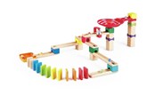 Rakennussarjat - Hape Wooden Marble Track Set Domino - 50pcs. - E1102
