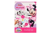 Luovat leikit - Canenco Minnie Mouse Watercolour Paint Set Book - incl. Brush - MM24355