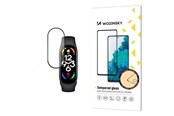 Puhelintarvikkeet - Näytönsuojat - Wozinsky Full Glue Durable Full Screen Tempered Glass with Frame for Xiaomi Mi Band 8 - Black - 9145576281451
