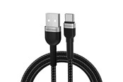 USB kaapelit - Wozinsky WNBAC2 USB-A / USB-C 2.4A 2m Cable - Black - 5907769308727