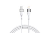 USB kaapelit - Wozinsky  WSTCL1 Lightning / USB-C PD 27W 1 m Cable - White - 5907769308772