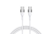 USB kaapelit - Wozinsky WSTCC1 USB-C / USB-C PD 65W 1 m Cable - White - 5907769308796