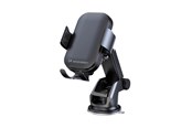Puhelin - Muut lisävarusteet - Wozinsky WUMID Phone Holder with Inductive Charger 15W for Car Dashboard - Black - 5907769308857