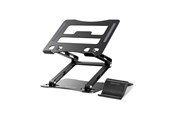 Tabletti - Muut lisävarusteet - Wozinsky WRS-CPY75DSB Aluminum Laptop and Tablet Stand + Smartphone Stand - Black - 5907769364624