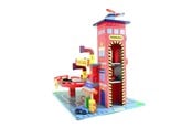 Puulelut - Mentari Wooden Garage Red - PW2277