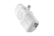 Powerbank - Wozinsky WF16-YCS 5000mAh 15W USB-C Mini Power Bank with Built-in USB-C Cable and Apple Watch Charger - White Powerbank - Valkoinen - 5000 mAh - 5907769364471