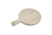 Puulelut - Playwood Wooden Cutting Board Round with Handle 34cm - SL252C