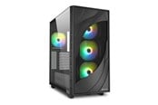 Kotelot - Sharkoon Rebel C80G RGB - Kotelot - Tower - Musta - 4044951041152