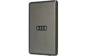 Powerbank - Audi Big Logo MagSafe inductive 15W 5000mAh - Grey Powerbank - Harmaa - 5000 mAh - 6955250226493