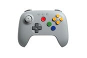 Pelit - lisävarusteet - 8BitDo 64 Bluetooth - Classic Grey - PC - Switch 1 & 2 - Wireless Controller - Android - RET00905