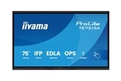 Infonäytöt & Digitaaliset opasteet - iiyama ProLite TE7515A-B1AG 75" Class (74.5" viewable) LED-backlit LCD display - 4K - for digital signage / interactive communication - TE7515A-B1AG