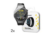 Puhelintarvikkeet - Näytönsuojat - Wozinsky Full Glue Tempered Glass for Huawei Watch GT 5 / GT 5 Pro / GT 4 / GT 4 Pro / GT 3 / GT 3 Pro 42mm (2 pcs) - 5907769366314