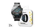 Puhelintarvikkeet - Näytönsuojat - Wozinsky Full Glue Tempered Glass for Huawei Watch GT 2 / GT 2 Pro 42mm (2 pcs) - 5907769366321