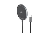 Puhelin - Adapterit & Laturit - Wozinsky Magnetic Induction Charger 15W Wireless Qi2 - Black - 5907769367533