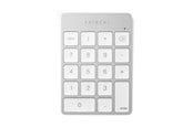 Näppäimistöt - Satechi Slim Wireless Keypad - Compact Bluetooth Keyboard with Long-Lasting Battery and Aluminum Finish - Numeroryhmän - Hopea - ST-KSALKPS